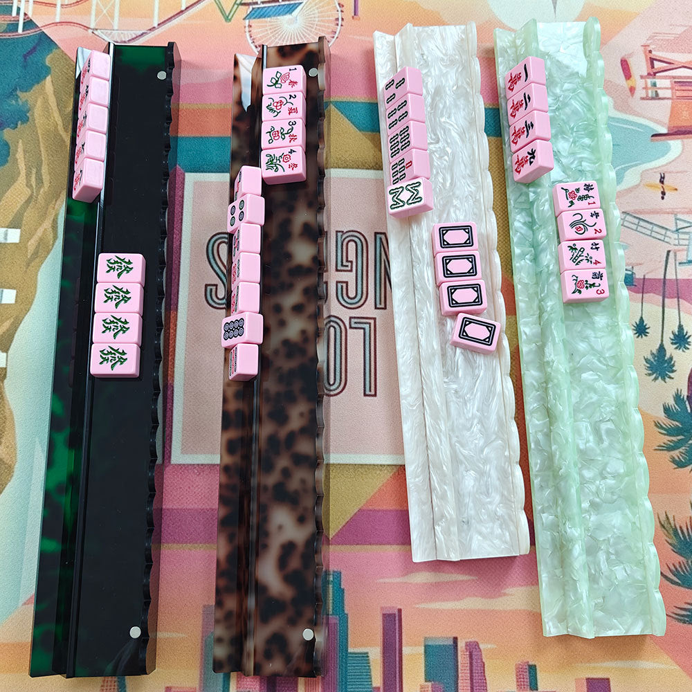 Acrylic American Mahjong Pusher 20 inch Transparent Mahjong Card Pusher Cross-border Mahjong Accessories 4 Pieces Set