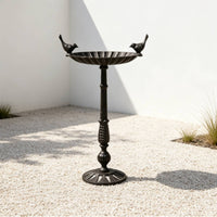 Pedestal Bird Feeder Antique Bird Feeder with Pedestal Decorative for Garden, Backyard