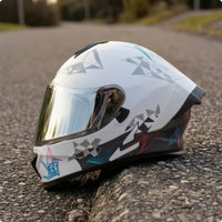 Full Face Helmet with Chin Guard | DOT Certified, Aerodynamic, full-coverage Helmet, for Daily Commuting