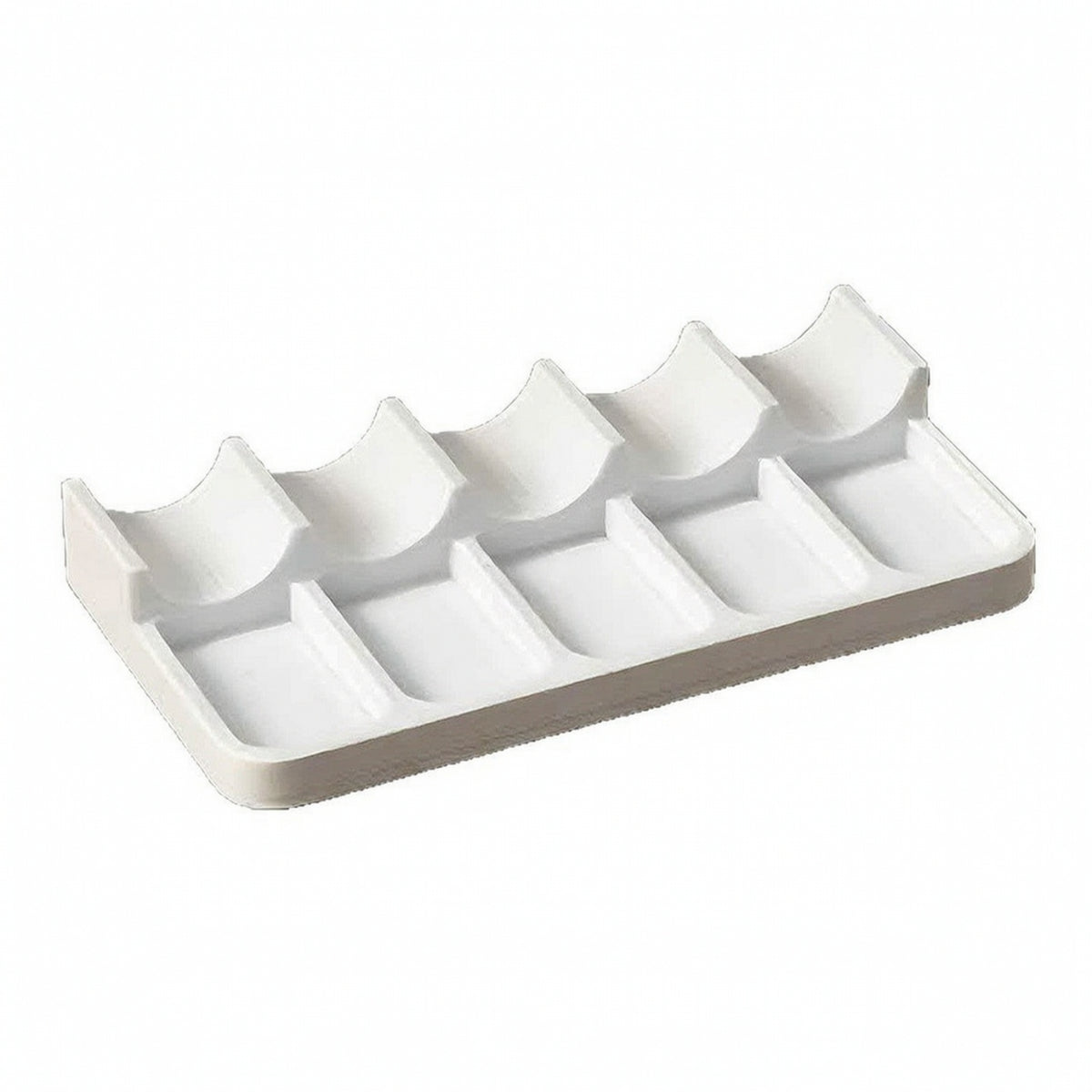 Paint Brush Holder with Wells Tabletop Organizer Rectangular for Studio, Desk