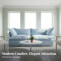 frill Skirt Sofa Apartment Size Couch with frilld Skirt exceptionally soft Loveseat for Young Adults, residents, Living Room, Lounge Area, Bedroom