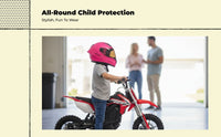 Adjustable kids helmet, full coverage