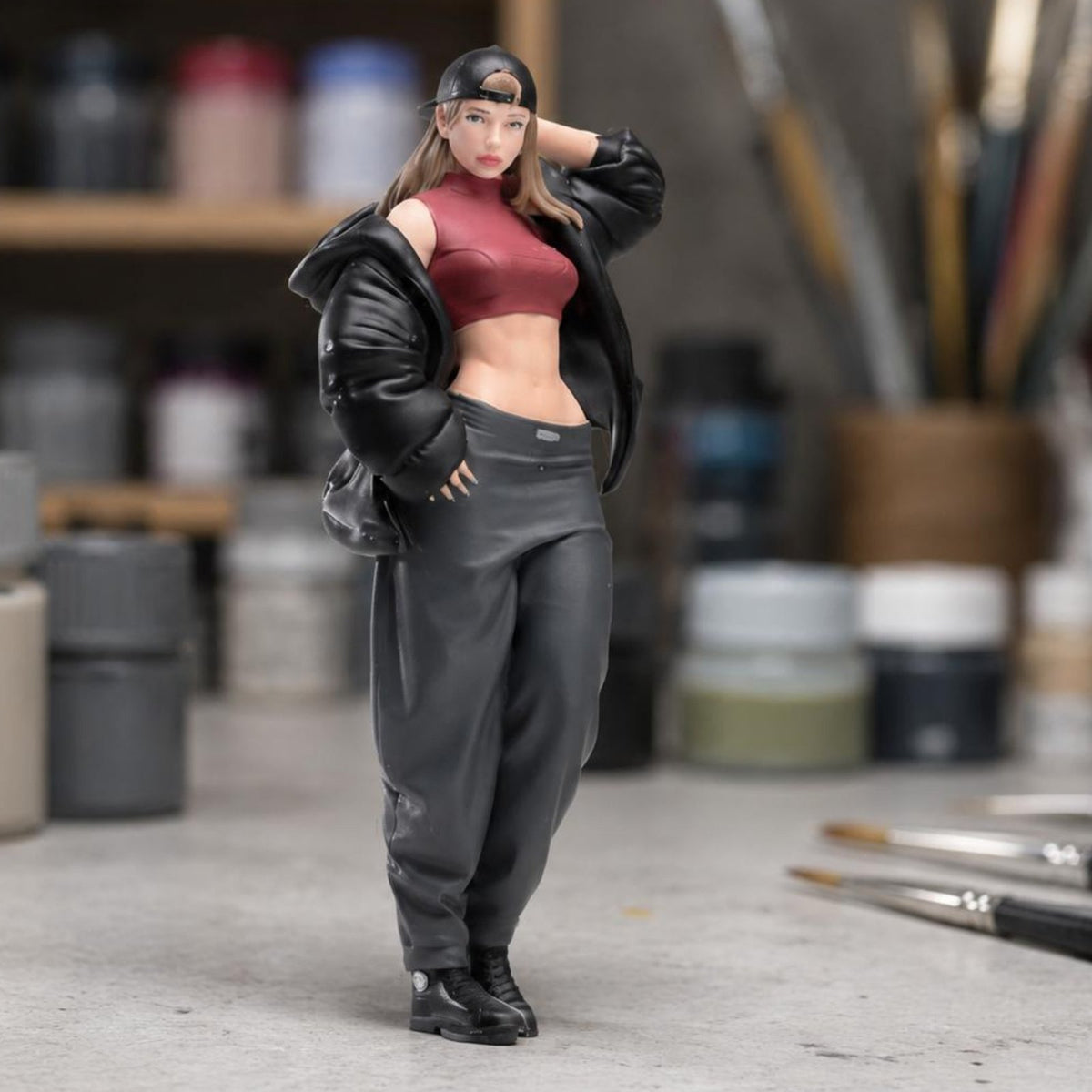 Diorama People Models Realistic Details Diorama Figure Resin Material Small-Scale Decor for Collecting