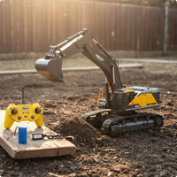Wireless-Controlled Digger Lights and Sound Construction Vehicle Realistic
