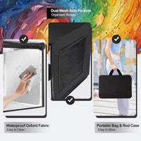 Foldable Airbrush Spray Booth Portable Paint Cover with Fiberglass Rod Support