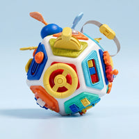 Tactile Busy Ball with Interactive Elements Sensory Busy Ball Colorful Toy with Spinners Educational for Toddlers