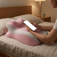 Prone-Sleeping Pillow Textile Cover Memory Foam Reading Pillow Polyester Spandex