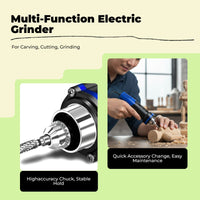 Adjustable speed grinder for woodworking