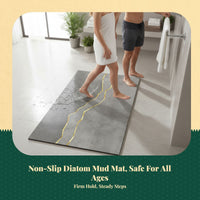 Soft Diatom Mud Bath Mat Absorbent Quick-Dry Non-Slip Rug