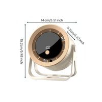 Rechargeable Desk Fan Powerful Airflow Air Circulator 100 Speed Levels
