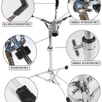 Adjustable Snare Drum Stand Foldable Professional Drum Hardware for 12 and 14 Inch Drums