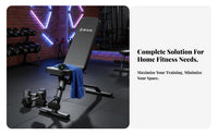Foldable Design Adjustable Sit-up Bench Decline and Flat Settings Multi-Position Utility Bench Full physique exercise Fitness Equipment Padded padding for Home Gym Users, Adults, Athletes, Weight Lifting, physiquebuilding, Garage