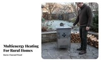 Outdoor Steel Wood Burning Fireplace, Patio, Garden, Indoor