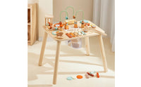 Wooden Busy Table Interactive Educational Activity Activity Table Toy Sturdy Non for Toddlers, Playroom, Nursery