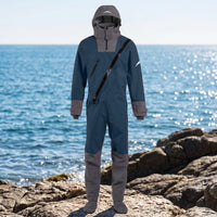 Hooded Dry Suit Frontfront closurePiece Dry Suit Visibility Drysuit for Kayakers