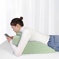 Ergonomic Prone Support Cushion Versatile Use Ergonomic Prone Pillow Bed Reading Backrest Cushion for Office Workers, Students