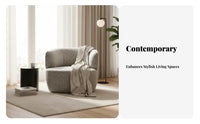 Upholstered Armchair Nordic Aesthetic Lounge Chair Minimalist Design Modern Design for Readers, Living Room, Perusing Corner