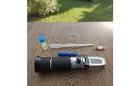 Refractometer with Dropper Two-scaleScale Honey Tester with Screwdriver Sugar Concentration Refractometer Easy to Use Honey