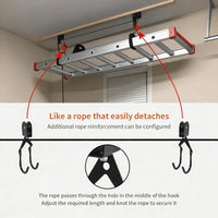 Bicycle roof luggage rack pulley hanger 加厚三代吊架同步升降.