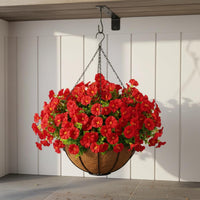 Artificial Hanging Flower Basket No Maintenance House Decoration for Balcony