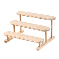 Solid Wood Step Display Stand for Figurines and Jewelry