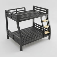 Metal Bunk Bed Space-Saving Bunk Bed Frame Compact Furniture for Teens, Students, Bedroom, Dorm Room, Hostel