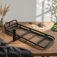 put up Mount Cargo Carrier Raised Side Rails put up Cargo Rack tube Frame Rear Luggage Rack Basket