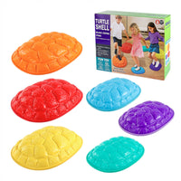 Sturdy Turtle Shell Stepping Stone Textured Turtle Balance Stepping Stones Molded Play Set Non-Slip for Children, Toddlers, Playroom, Daycare, Classroom, Backyard