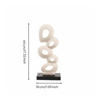 Geometric Tabletop Statue Gift Idea Abstract Loop Statue Collectible Table Ornament for Office