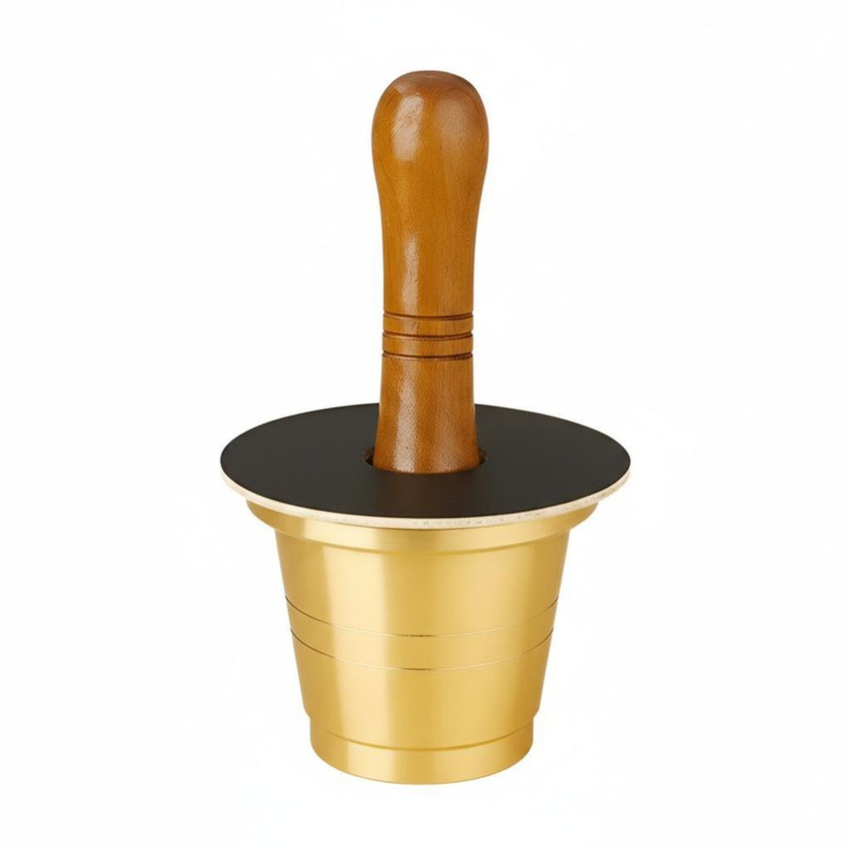Durable Brass Medicine Mortar, Cantonese Style Pestle, Kitchen Garlic Crusher, Multi-Use Tool