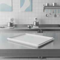 Washable Pizza Tray Lid Food-Grade Pizza Pizza Base Tray Cover Low-Profile Plastic Container Reusable for Commercial Kitchens