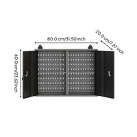 Steel cabinet with lock