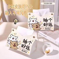 Vintage Graffiti Dog Art Tissue Box Cover, Modern Minimalist, Tabletop