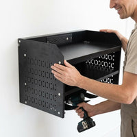 Electric Drill Organizer Charging Station Drill Rack Saving Power Tool Storage Rack for DIY Users, Mechanics, Workshop, Repair Shop