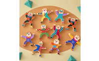 10 Pieces Wooden Balancing Game Educational Wooden Balancing Toy Interactive Educational for Children, Playroom, Classroom