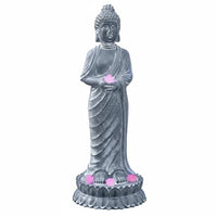 Solar Buddha Statue Weatherproof Zen Garden Decor Automatic On/deactivate
