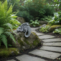 Resin Dragon Figurine Decorative Dragon Statue Good Luck for Garden