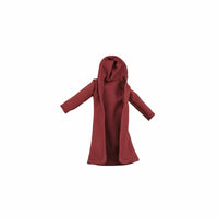 1/18 Doll Trench Coat Small Scale 3.75 Inch BJD Coat Handmade Action Figure Outfit for Collectors, Display