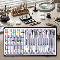Precision Screwdriver Set Knurled Watch Screwdriver Set Metal Tool for Watchmakers