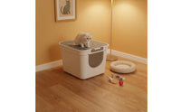 Cat Litter Box Odor Control Enclosed Cat Pet Waste Container Easy to Hygienic Pet Toilet for Cats