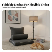Transformable Floor Sofa Bed Space-Saving Adjustable Backrest Lounger Multi-Functional Ergonomic frame for Living Room