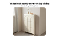 Space-Saving Slim Entryway Shoe Cabinet Large Capacity Slim Shoe Storage Cabinet Sturdy Construction Easy to Clean for Apartment Dwellers, Families, Homeowners, Hallway, Mudroom, Bedroom, Closet