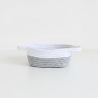 Cotton Rope Basket with Handles Natural for Shelves
