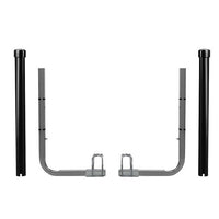 Boat Trailer Guide with Black PVC Pipe