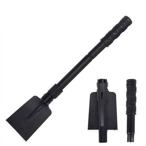 Folding Camping Spade Tool, Manganese Steel Thickened Outdoor Digging Tool, Portable Mountaineering Equipment Set