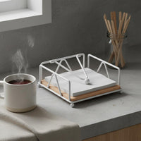 Square Paper Napkin Holder Non-Slip Feet Tabletop Napkin Dispenser Great Gift
