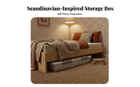 Under-Bed Rolling container low-height Household Storage Space Saving for household managers