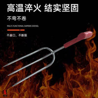 花盆松土神器翻土二齿叉手持两齿叉菜地种菜工具园艺养花施肥除草