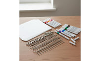 87 Pieces Shrink Paper Keychain Kit Easy to Use Shrinky Plastic Sheets