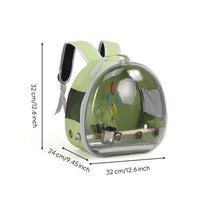 Bird Backpack Carrier Easy Access Bird Carrier with Perch Safe for Vet Visits